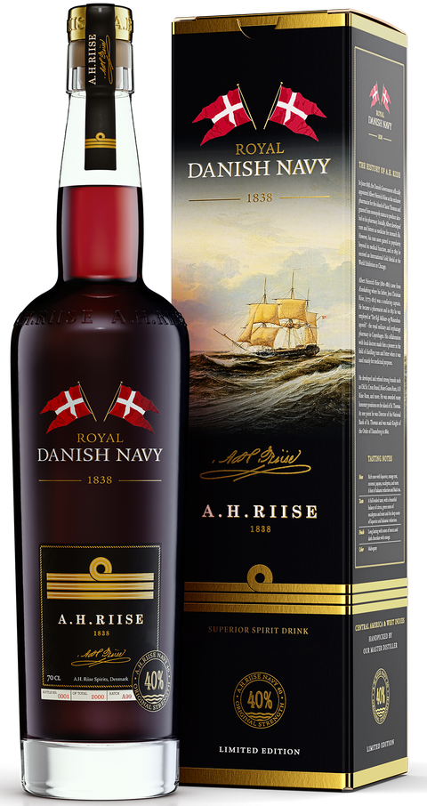 A.H. Riise Royal Danish Navy Rum 40° 0.7L GBX